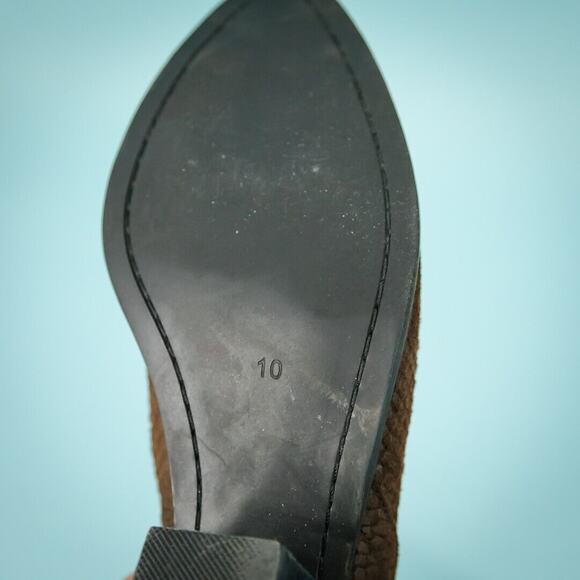 Jeffrey Campbell Size 10 Cromwell Brown Leather Metal Toe Heel Western Boots - Picture 8 of 8